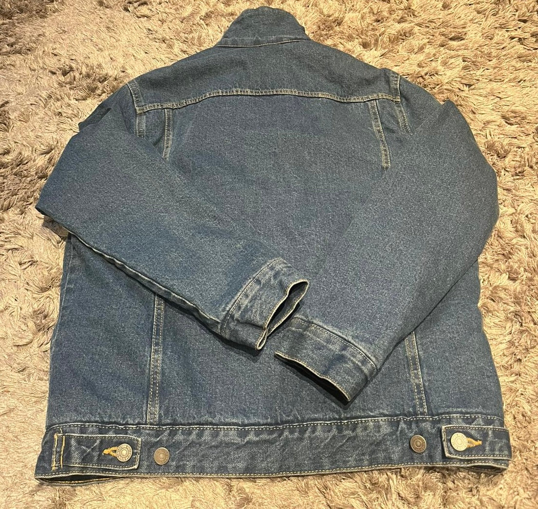 Pull&Bear Abrigo Vaquero Forrado con Borreguito